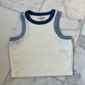 MADEWELL-  ribbed crop tank